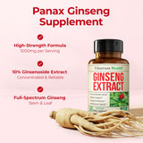 Vimerson Health Ginseng – tiges et feuilles en extrait, concentration renforcée