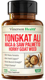 Vimerson Health HornyGoatWeed — bouteille, énergie potentielle pour entraînements et journée active.
