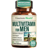 Vimerson Health Multivitamine homme, capsules énergie, soutien quotidien et concentration