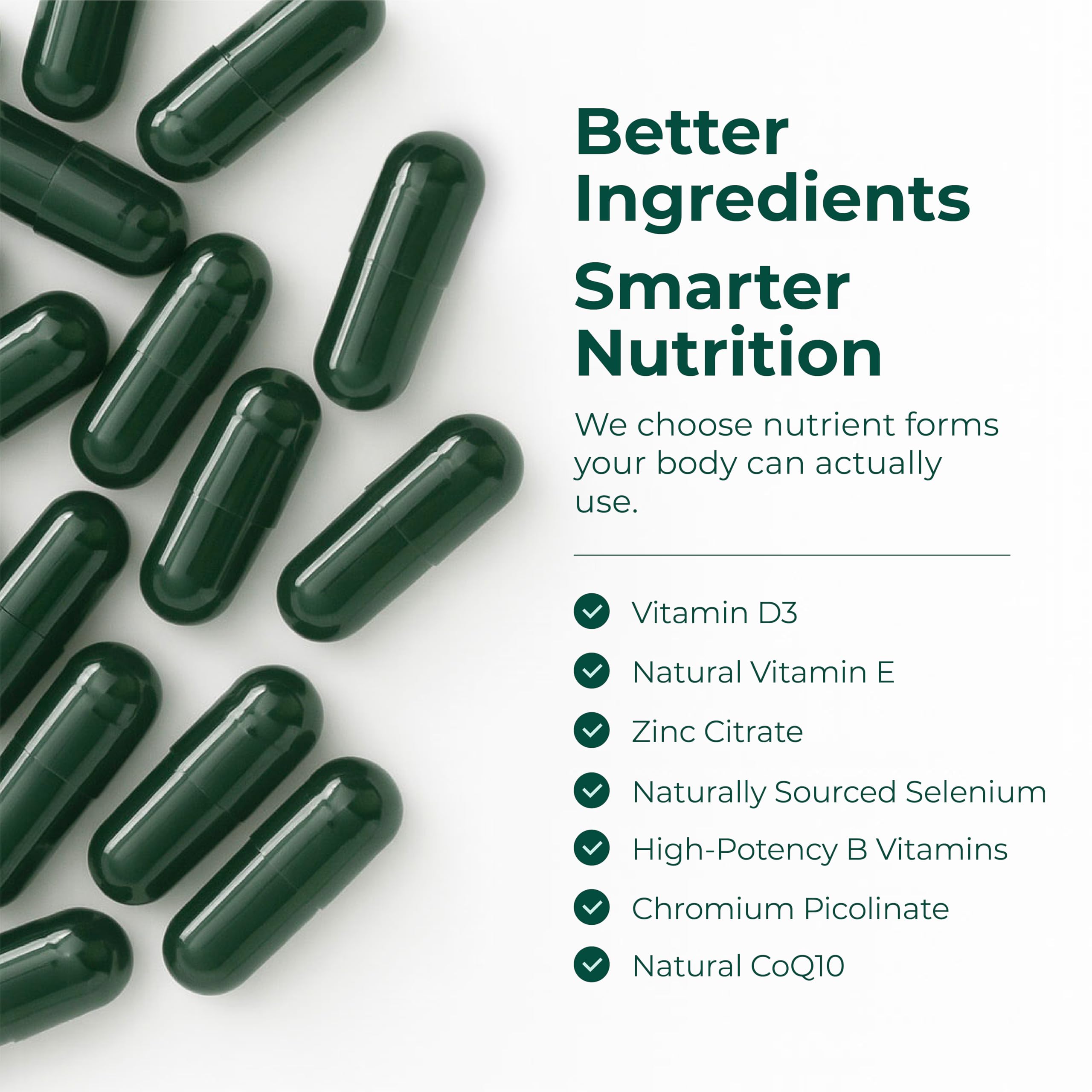 Vimerson Health multivitamine homme, calcium et vitamine D pour les os et la mobilité.