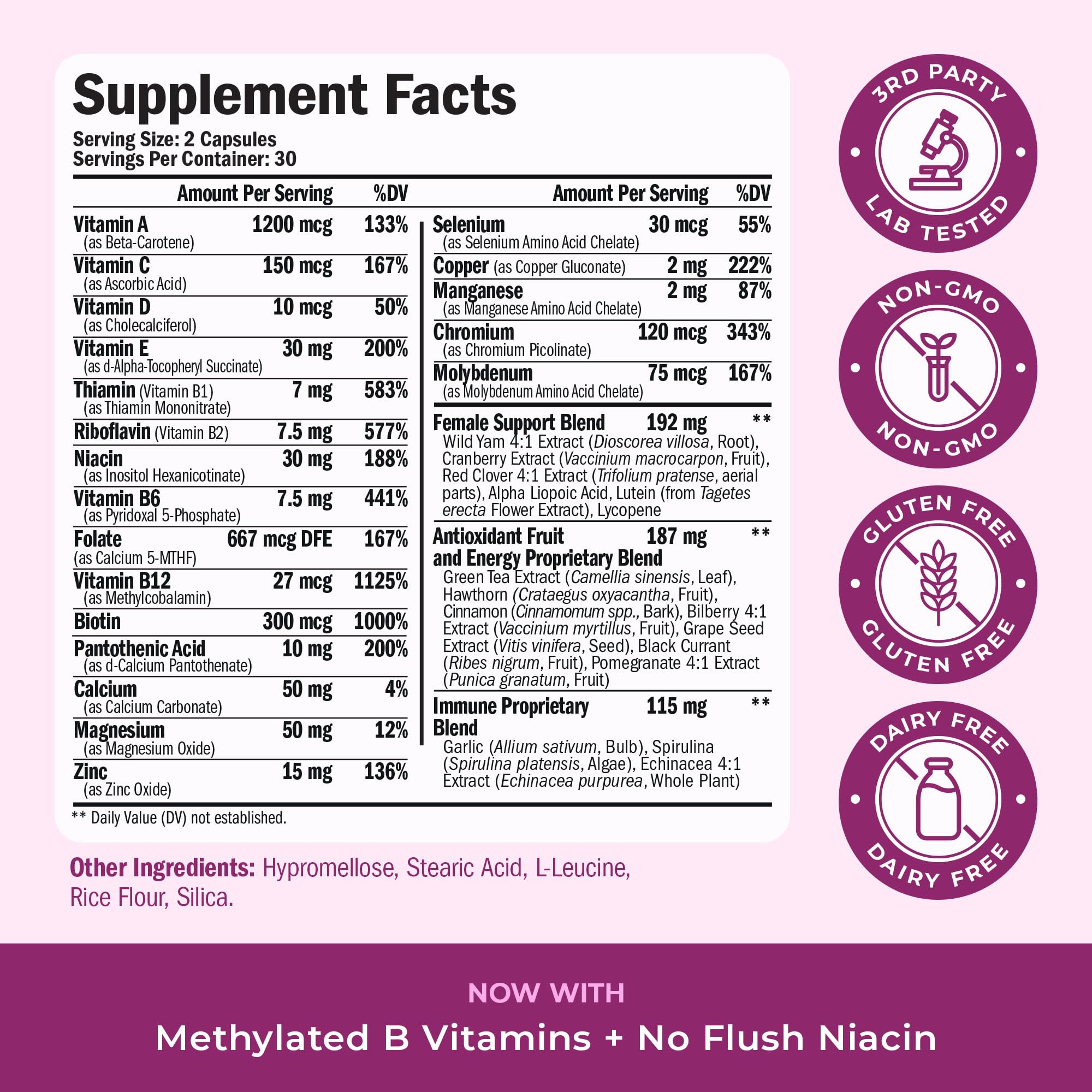 Vimerson Health multivitamines femmes — absorption optimisée pour une meilleure utilisation des nutriments.