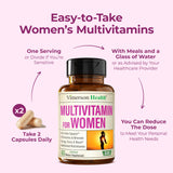 Vimerson Health multivitamines femmes — routine quotidienne simplifiée sans sucre ni charges inutiles.