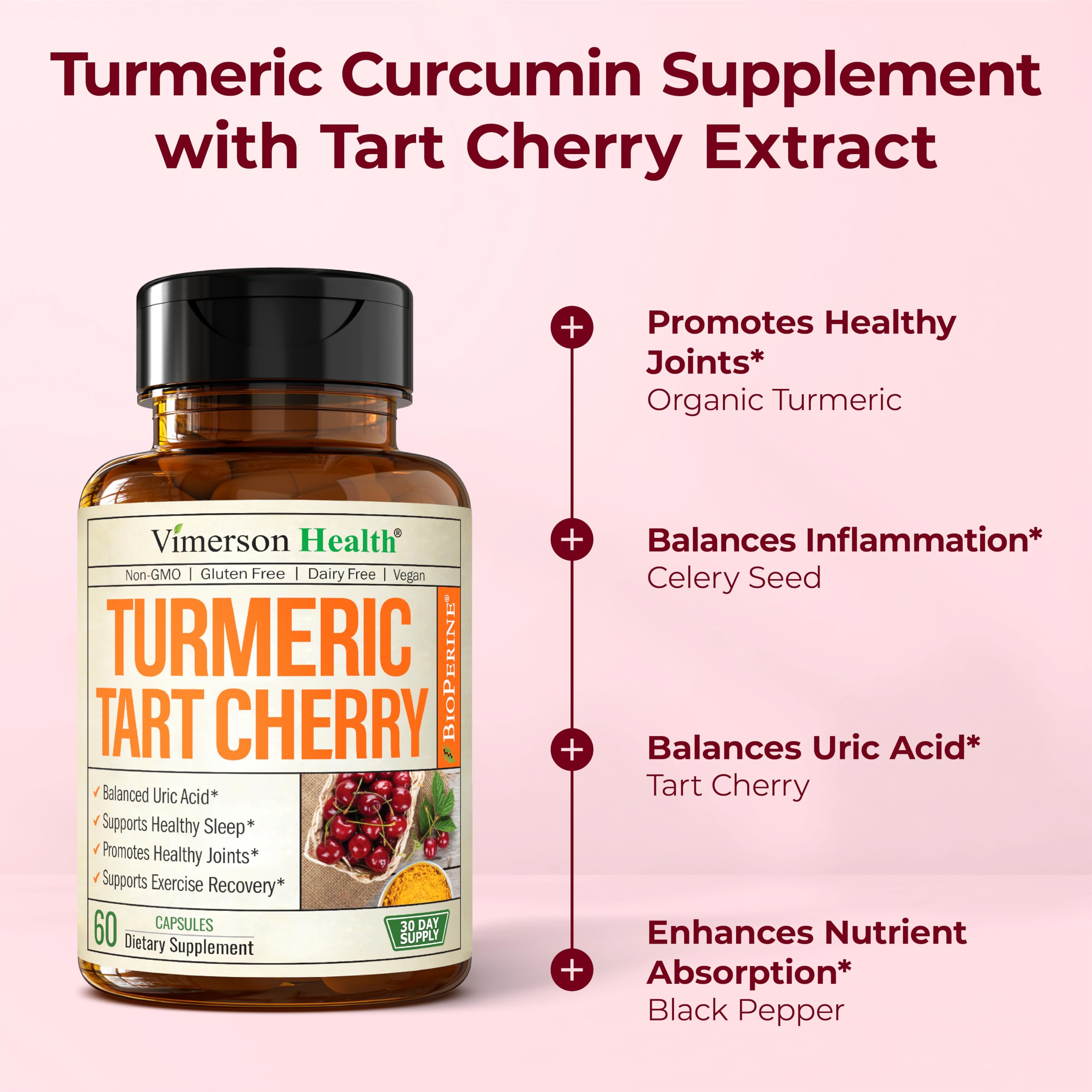 Vimerson Health Turmeric Curcumin – haute absorption