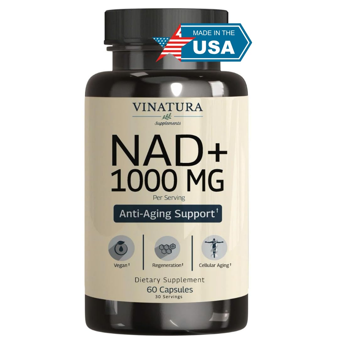 VINATURA NAD 1000mg – Bouteille de gélules pour énergie potentielle
