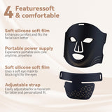 VINCAOR Masque LED design noir avance, élégant et discret.