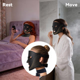 VINCAOR Masque LED visage et cou, routine soin simple et efficace.