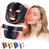 VINCAOR Masque LED visage et cou, couverture complète pour un soin à domicile.