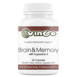 Vinco Cerveau et Mémoire – bouteille de capsules pour concentration soutenue.