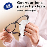 Lingettes Vinda pour lentilles et objectifs nettoyants en douceur sans rayures.