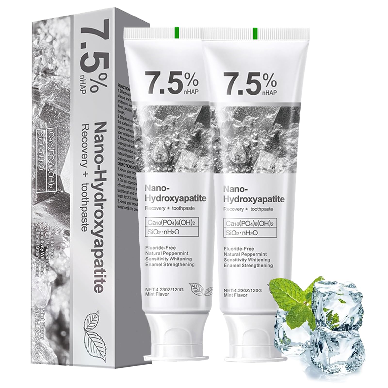 Vingtank pâte dentaire hydroxyapatite 7,5% renforce l'émail en douceur