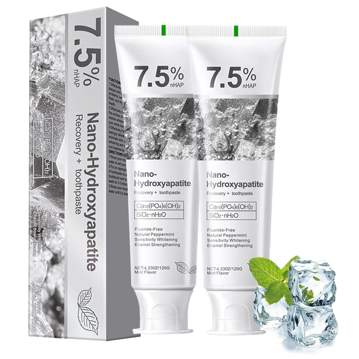 Vingtank pâte dentaire hydroxyapatite 7,5% renforce l'émail en douceur