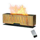 VINGVO Diffuseur huile essentielle avec flamme DEL, 200 ml, ambiance chaleureuse.