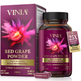 VINIA bouteille montrant le piceid-resveratrol et la circulation.