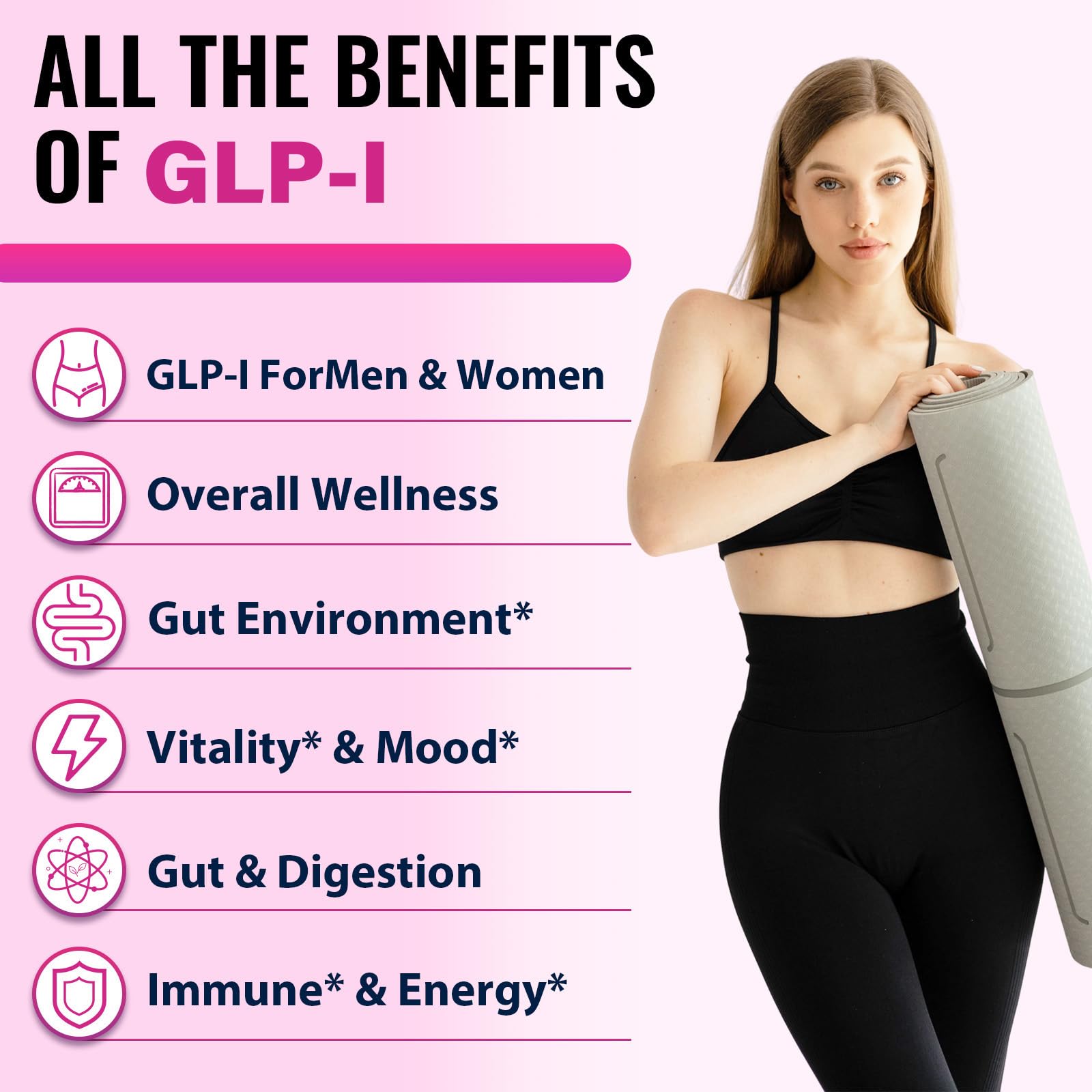 Capsules VINNETLLOY GLP-l prêtes à être avalées avec eau, routine quotidienne