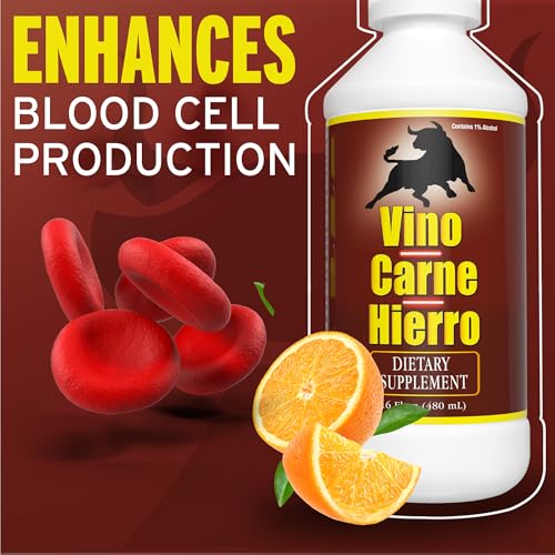 VINO CARNE HIERRO – verre prêt à préparer et savourer la boisson.