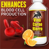 VINO CARNE HIERRO – verre prêt à préparer et savourer la boisson.