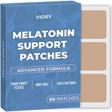 VIORY Mélatonine Patch appliqué sur peau pour une transition douce vers le sommeil.