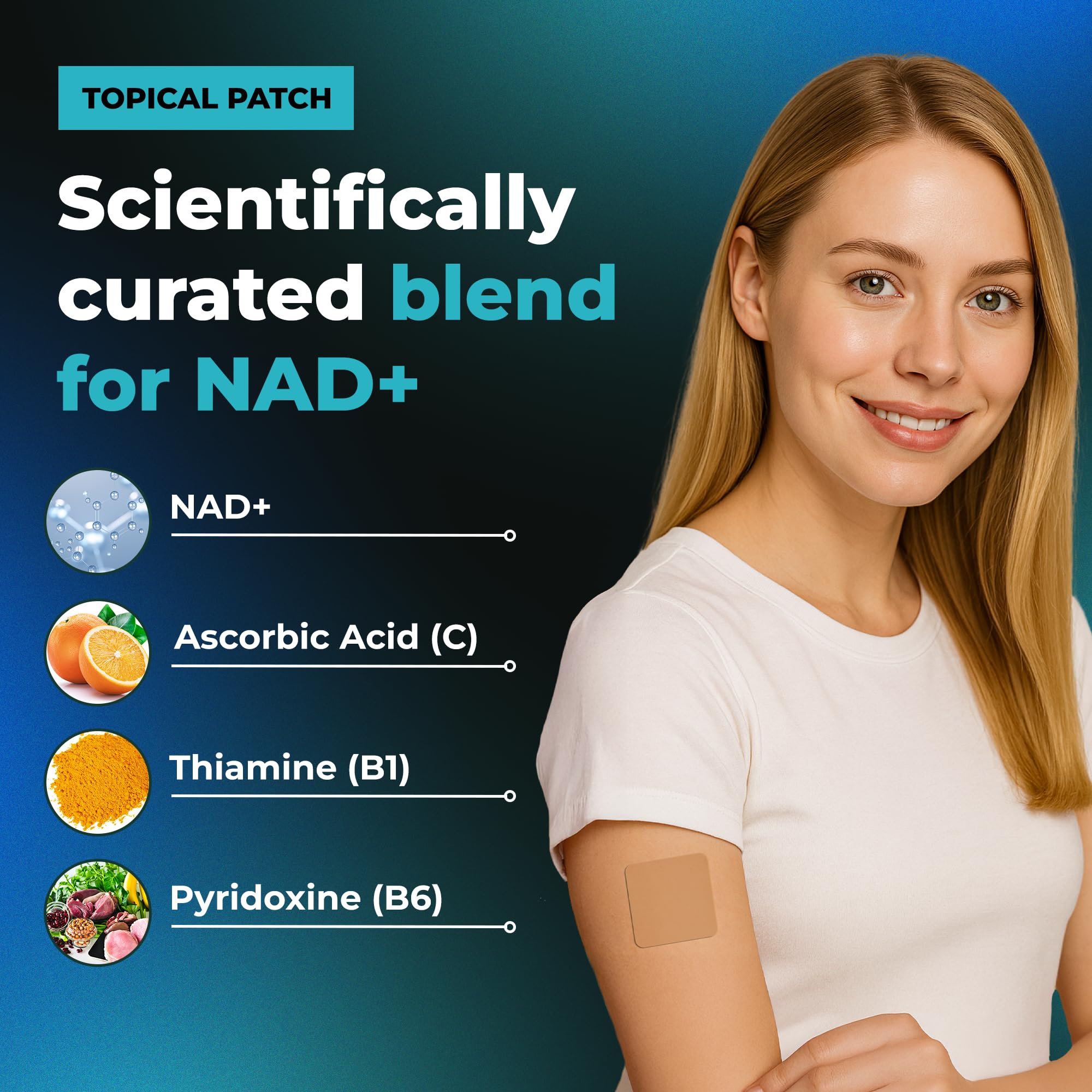 Emballage VIORY NAD+ Patch Classic prêt à l'emploi et pratique.