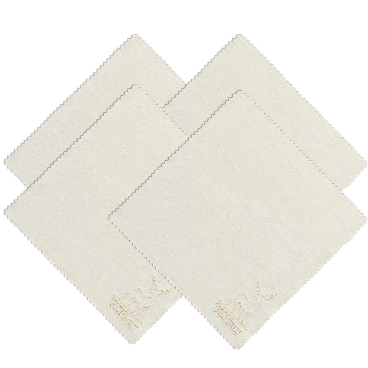 VIPbuy chamois naturel — chiffon 6x6 pour lunettes, douceur et absorption sans rayures.