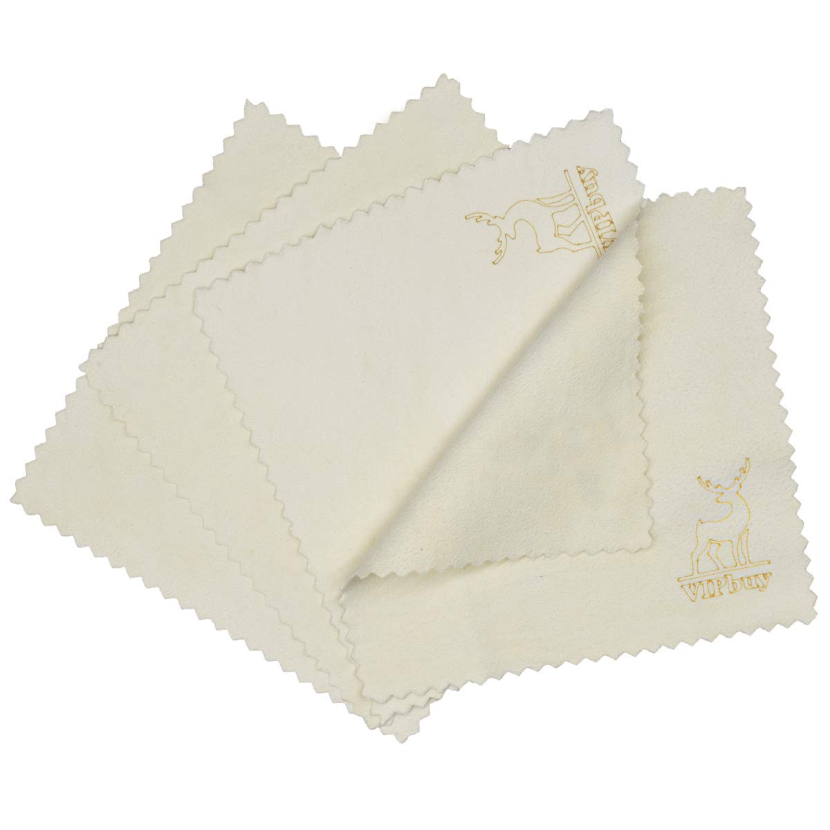 VIPbuy chamois naturel — chiffon 6x6 pour objet antique, nettoyage sûr sans rayures.