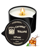 VIPwax bougie massage caramel whisky fondante, pour relaxer le corps et l esprit.