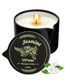 VIPwax bougie massage jasmin, ambiance spa à domicile et détente