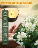 VIPwax huile de massage soja jasmin, massage réchauffant et hydratation