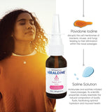 Viraldine capot-verre-nasal assure une protection hygiénique lors de l’usage.