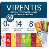 VIRENTIS 48 sticks dans emballage portable pour hydratation rapide en déplacement