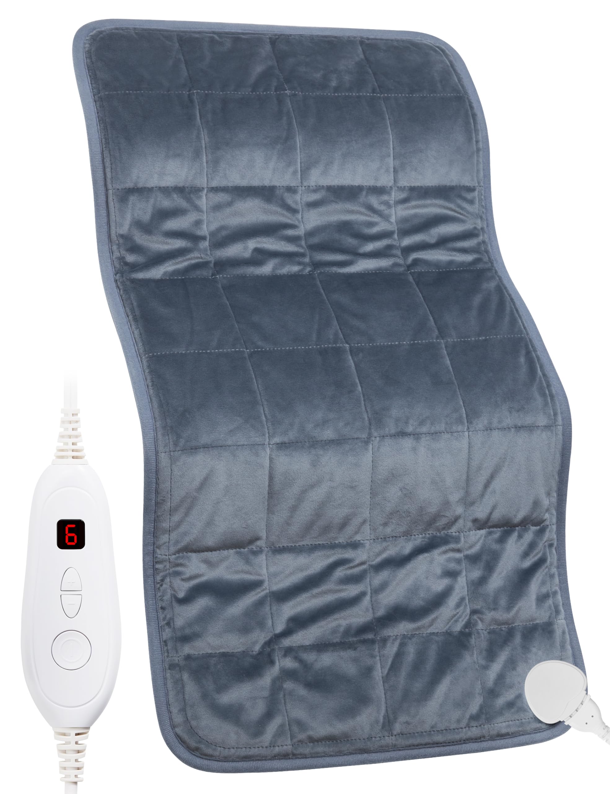 VISFAPAER Coussin chauffant pondéré XXL, vue globale, soulage les épaules et le dos.
