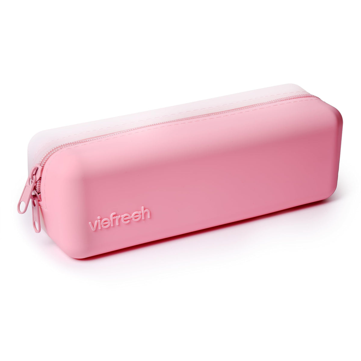 Étui Visfresh pour lentilles jetables rose, pratique en déplacement.