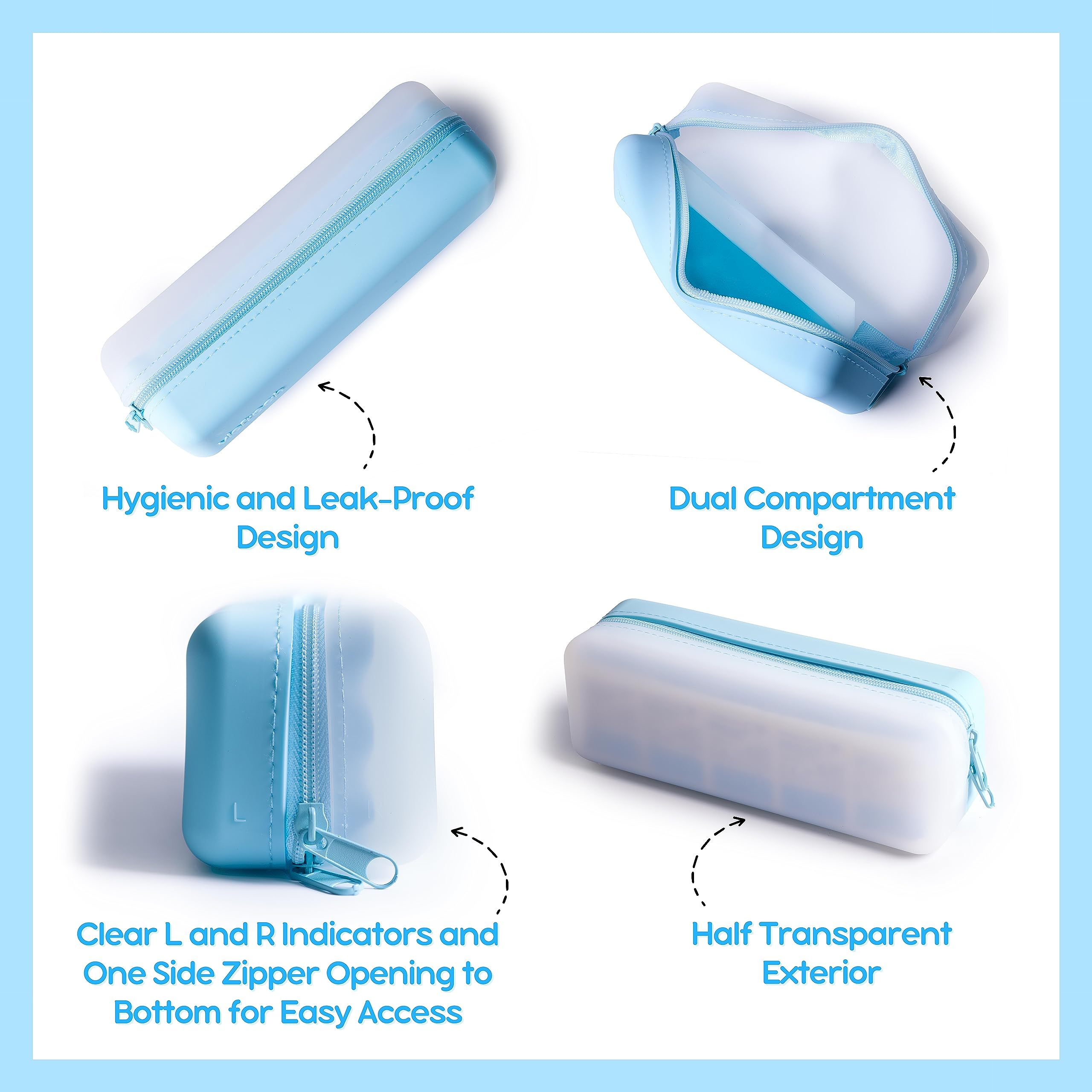 Élégant étui Visfresh résistants à l'eau, bleu chic