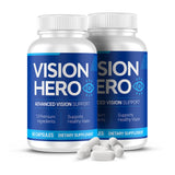 Vision Hero Bouteille 60 capsules, soutien quotidien pour la vision et le confort oculaire.