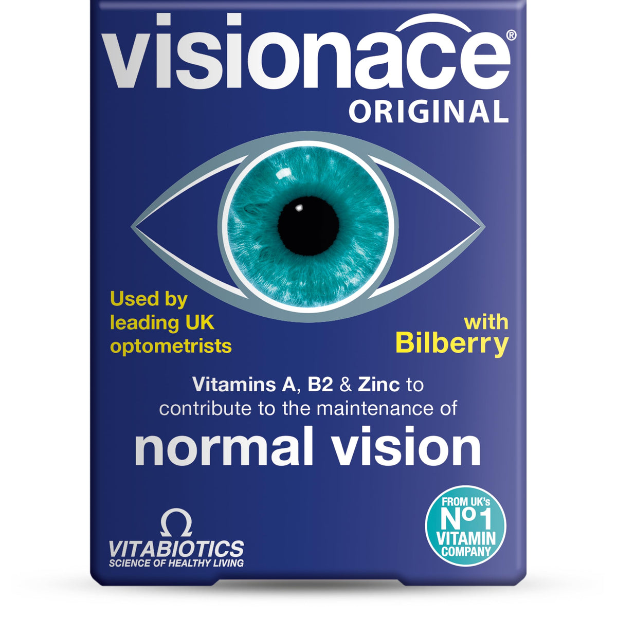Visionace Original : bouteille et étiquette, prêt à l’achat pour le soutien visuel.
