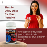 Vision Nutra Platexia - Dose quotidienne: mode d’utilisation simple pour votre routine.