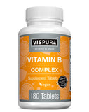 VISPURA tablettes-b-complex-vegan-180: énergie durable et soutien immunitaire.