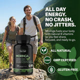 Bouteille Vita Field Moringa ouverte, facilité d'utilisation au quotidien.