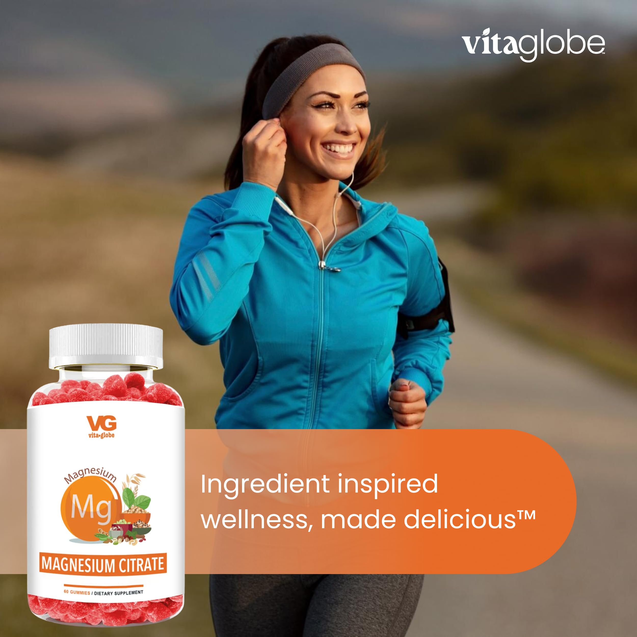 Gummies VITA GLOBE – magnésium et bien-être des os et muscles.