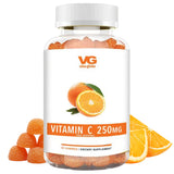 VITA GLOBE gommes vitamine C 250 mg – bouteille orange, soutien immunitaire quotidien.