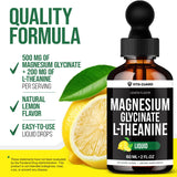 Vita Guard L-Theanine Magnesium Glycinate gouttes mesure pipette: dosage simple.