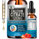 Vita letuo bouteille de gouttes calcium citrate D3, concentration élevée pour les os
