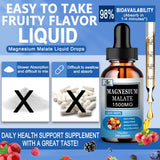Étiquette indiquant 1500 mg par portion pour magnésium Malate Vita Letuo.