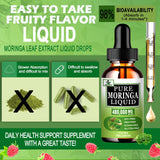 Etiquette informative Vita Letuo Moringa liquide - informations claires pour le consommateur.