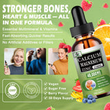 Vita Letuo ingrédients clés Calcium Magnésium Zinc D3 K2.