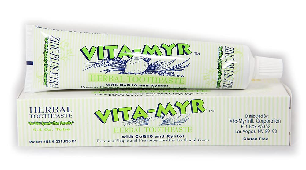 VITA-MYR Zinc+ Dentifrice, texture crème rafraîchissante pour une haleine durable.