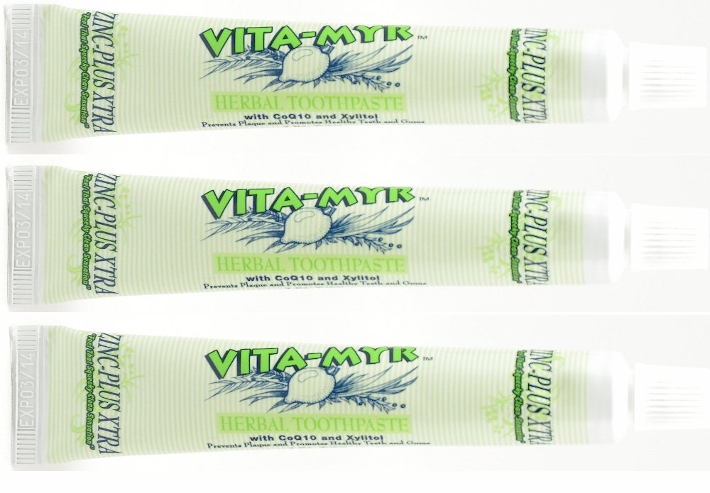 VITA-MYR Zinc Plus Xtra dentifrice en tube pour haleine naturelle et fraîche.
