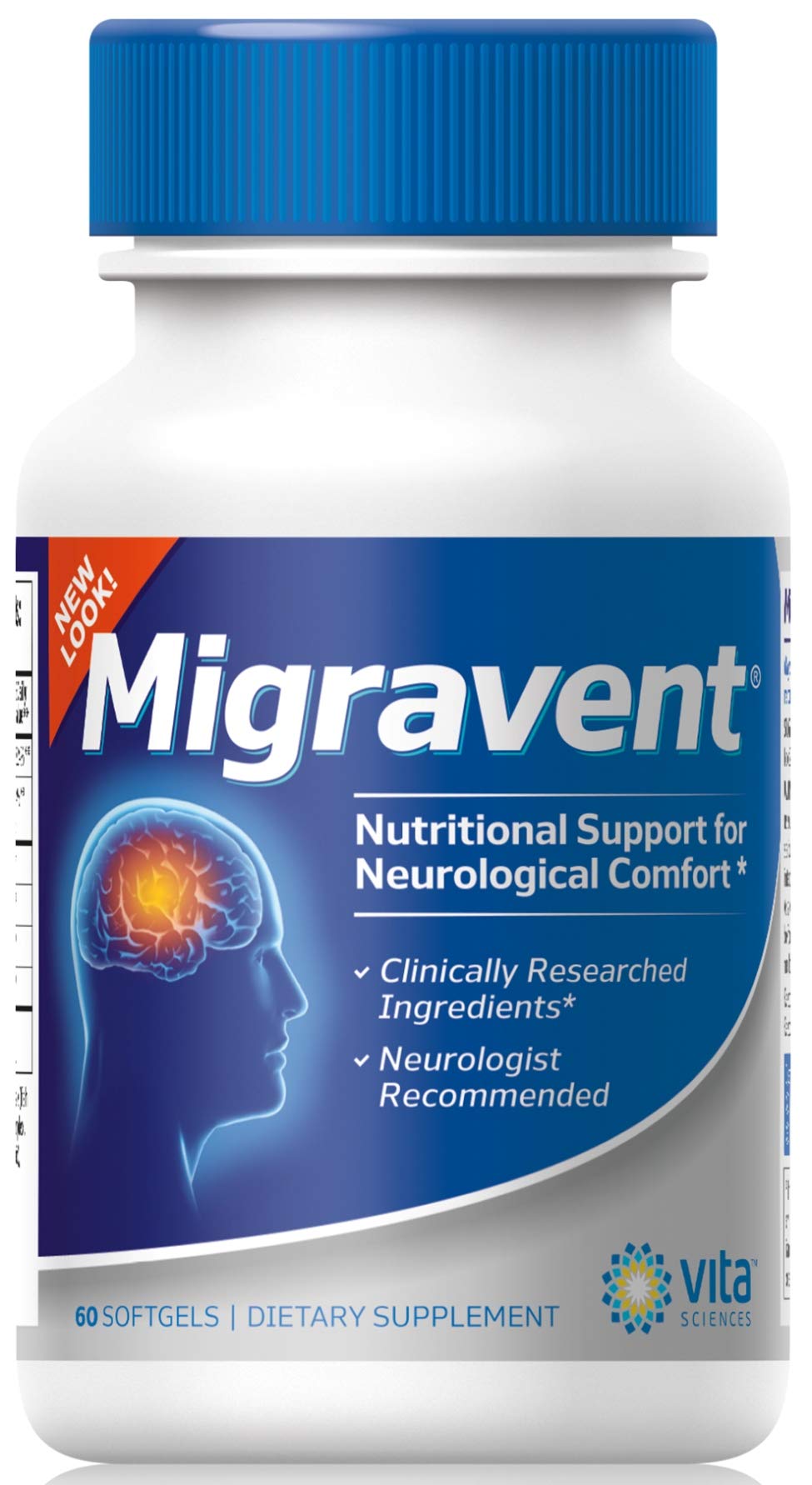 Vita Sciences Migravent : bouteille de capsules molles facilitant la prise quotidienne
