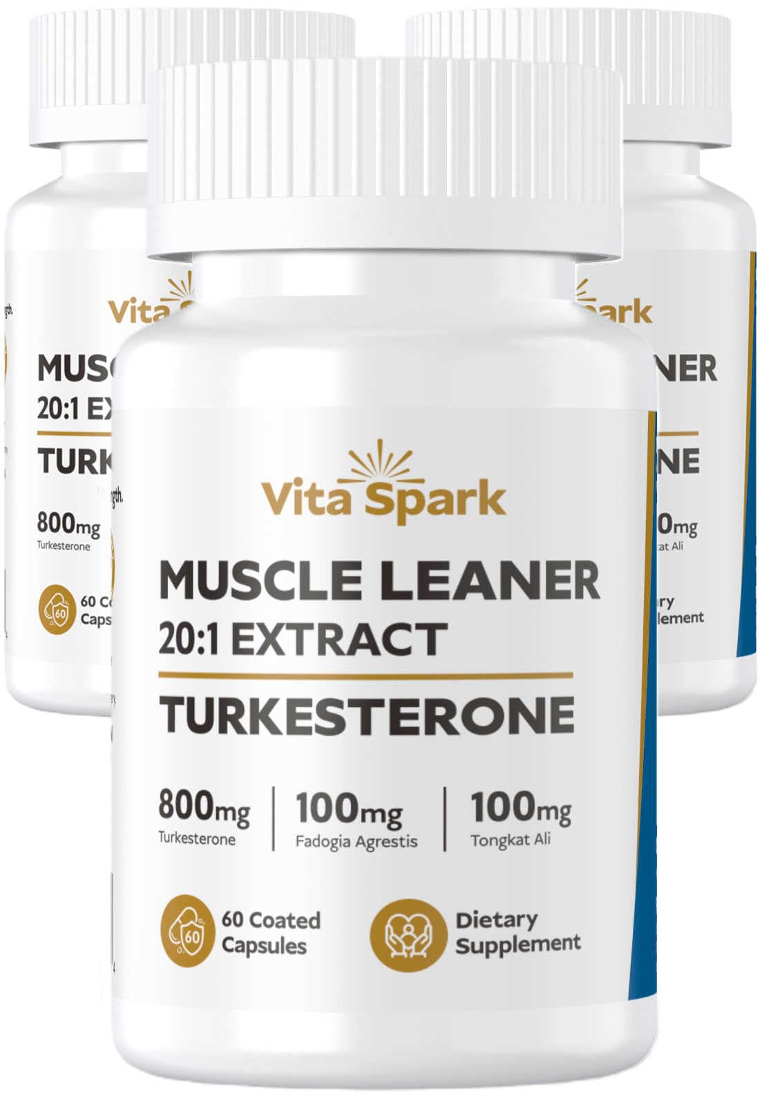 Vita Spark Turkesterone Bouteille: soutien potentiel à la musculation et récupération.