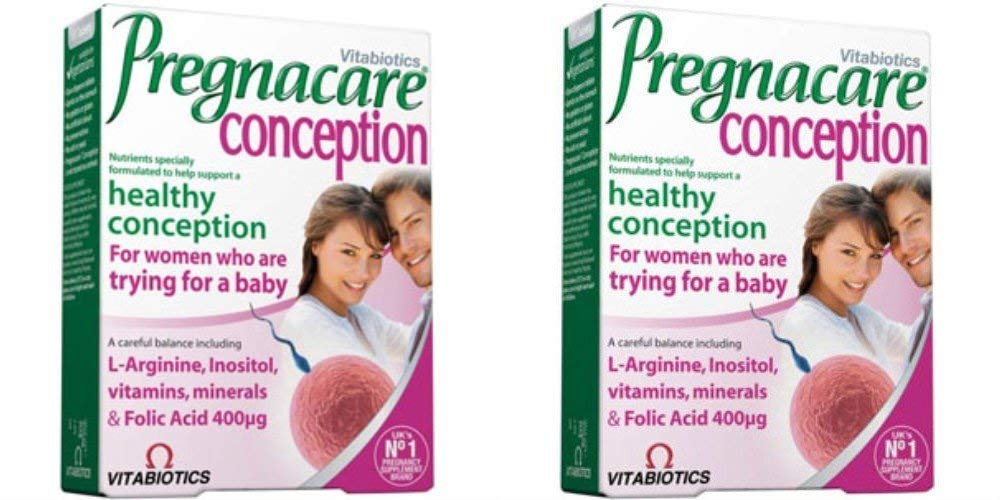 Vitabiotics Pregnacare Conception – bouteille pratique pour le quotidien.