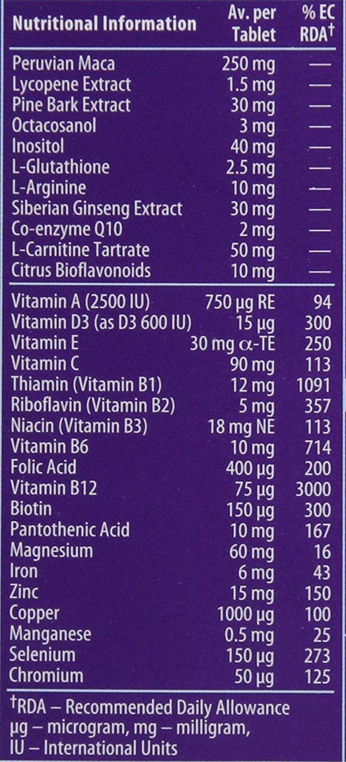 Vitabiotics Wellman Conception – ginseng, stimulant naturel pour l'énergie et le bien-être.